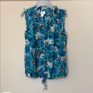 Ann Taylor Loft flowery blouse